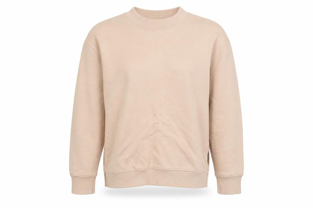 Front view of Divided women’s pink cotton pullover sweatshirt, size S