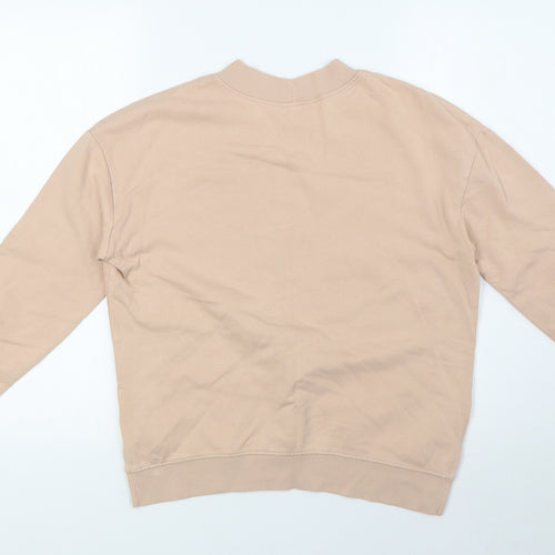 Divided Womens Pink Cotton Pullover Sweatshirt Size S