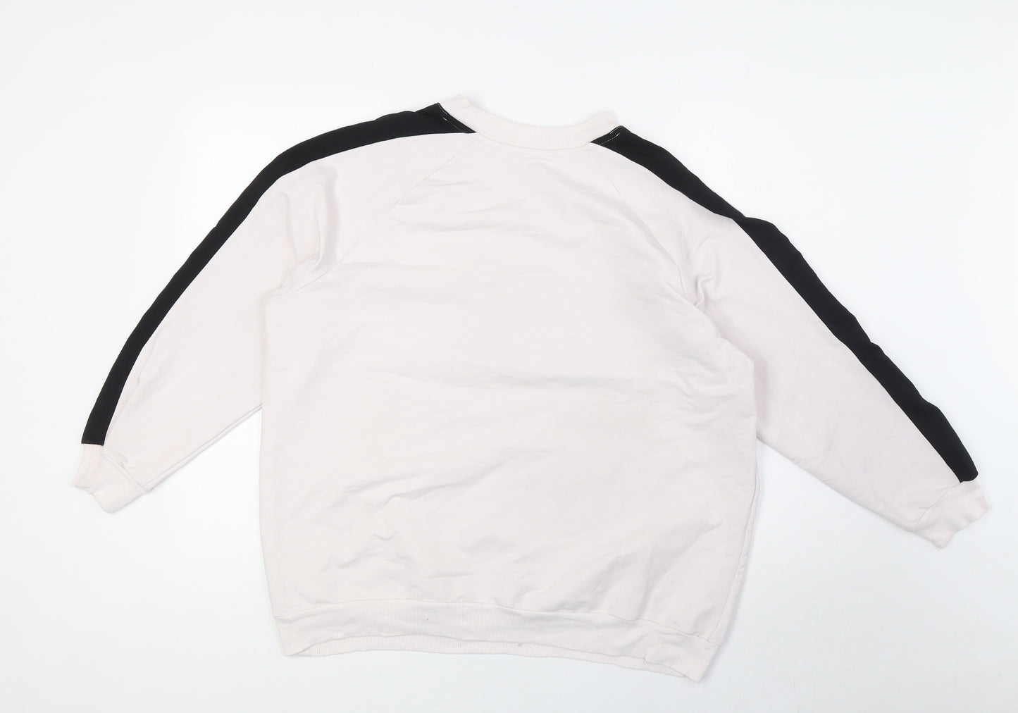 Wawa Womens Pink Cotton Pullover Sweatshirt Size 16 - V Neck
