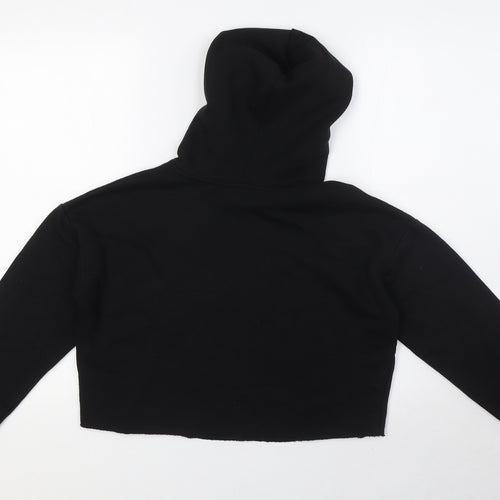 915 Generation Girls Black Polyester Pullover Hoodie Size 12-13 Years - Cropped 1996 NYC