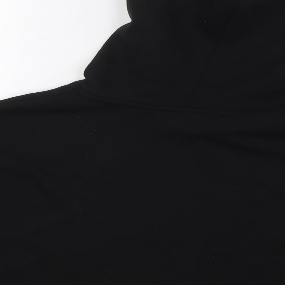 915 Generation Girls Black Polyester Pullover Hoodie Size 12-13 Years - Cropped 1996 NYC