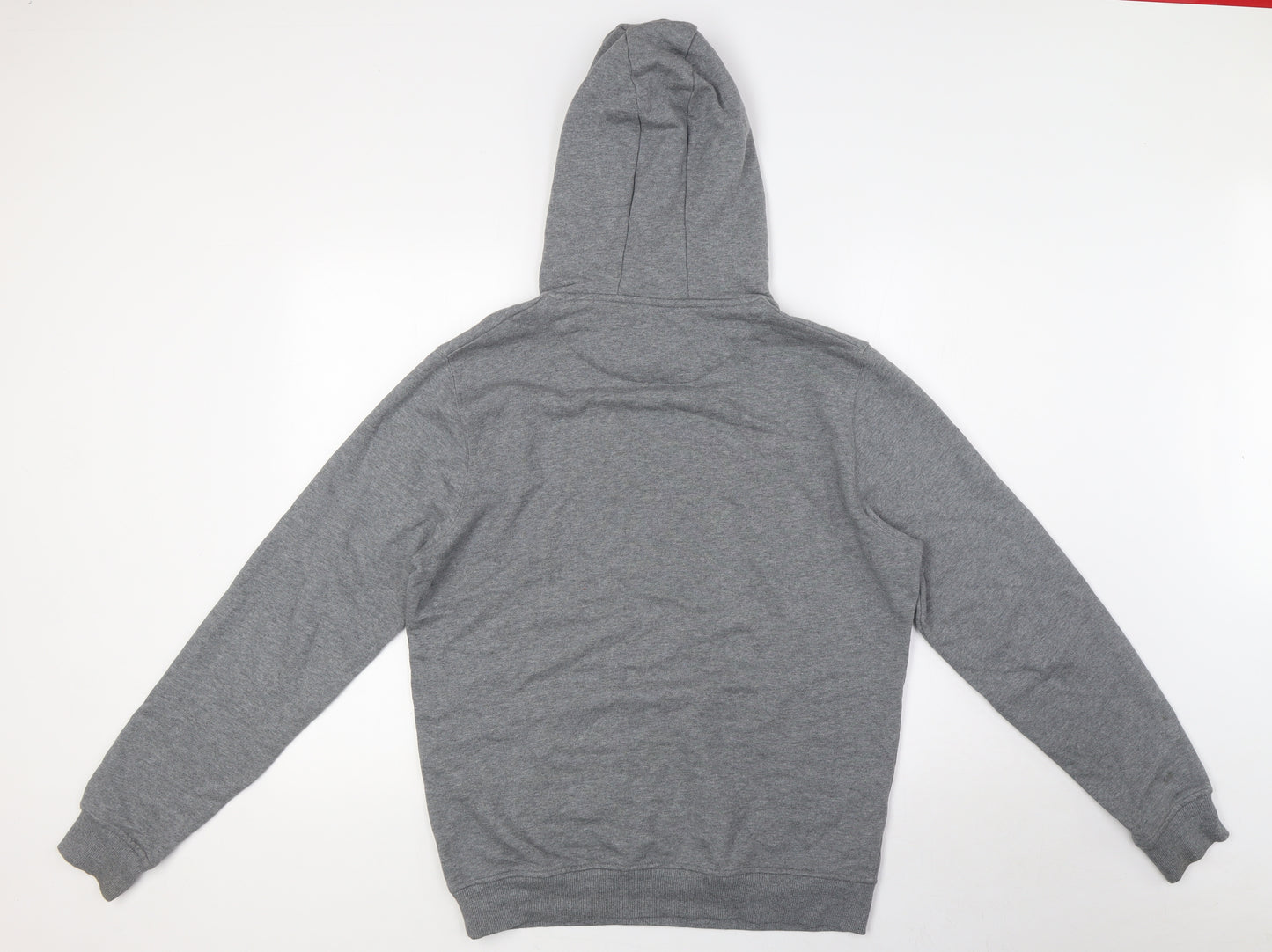 Lyle & Scott Mens Grey Cotton Pullover Hoodie Size M