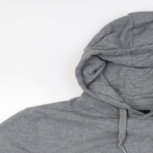 Lyle & Scott Mens Grey Cotton Pullover Hoodie Size M