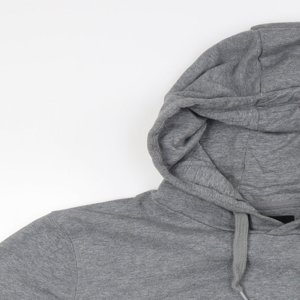 Lyle & Scott Mens Grey Cotton Pullover Hoodie Size M
