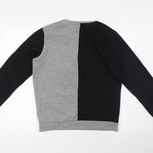 Marks and Spencer Boys Black Cotton Pullover Sweatshirt Size 11-12 Years - Rugby