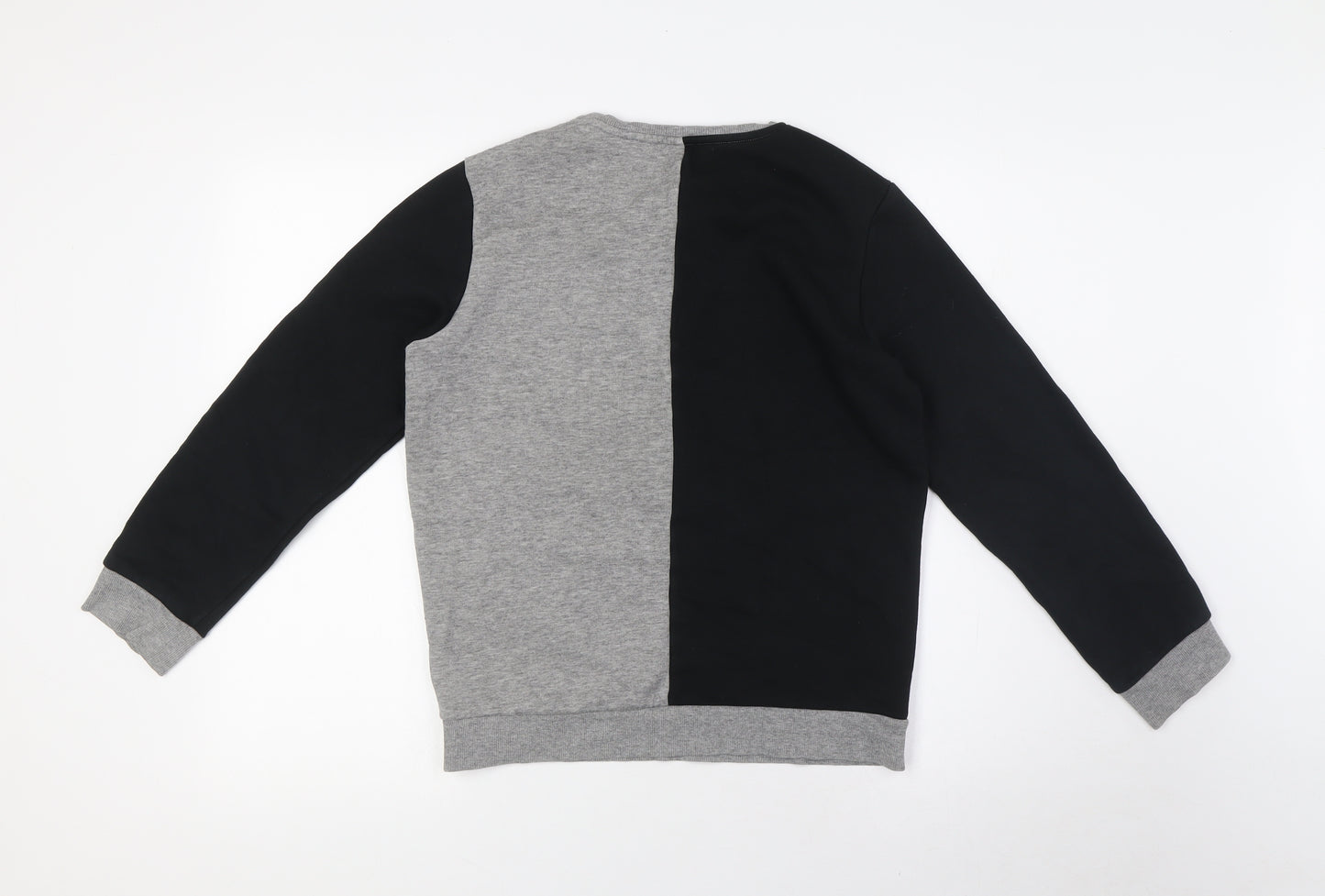 Marks and Spencer Boys Black Cotton Pullover Sweatshirt Size 11-12 Years - Rugby