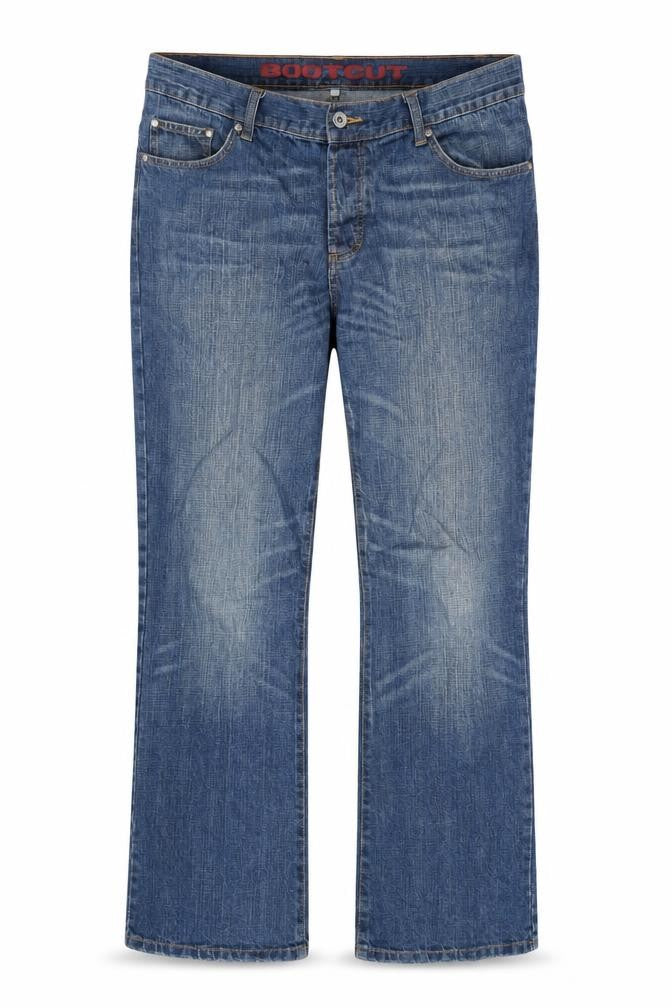 Debenhams Womens Blue Cotton Straight Jeans Size 36 in L32 in Regular Button