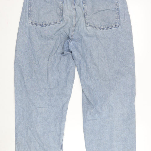 ASOS Mens Blue Cotton Straight Jeans Size 32 in L34 in Regular Button
