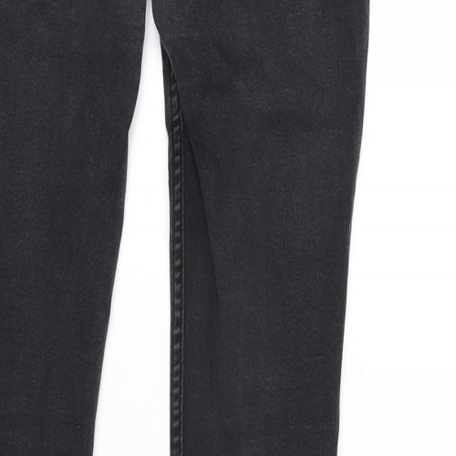 Topman Mens Grey Cotton Blend Straight Jeans Size 32 in L32 in Regular Zip - Skinny fit