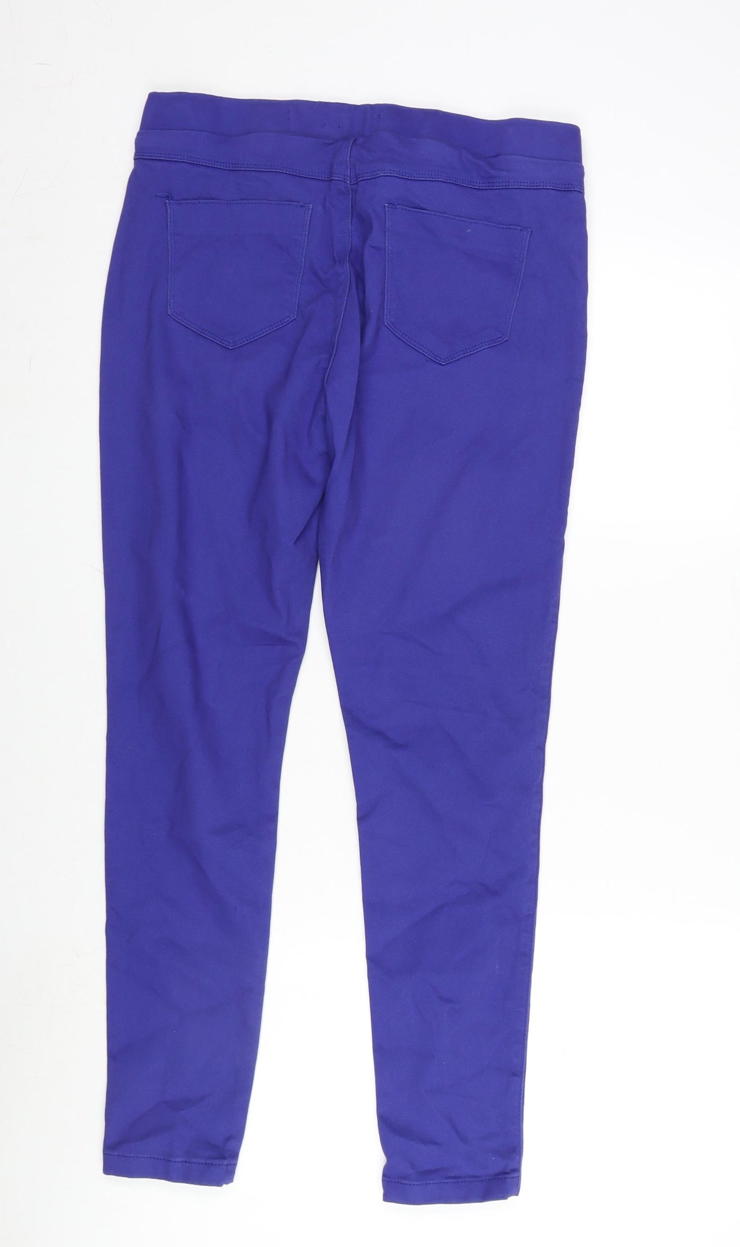 TU Womens Purple Cotton Blend Jegging Jeans Size 14 L27.5 in Regular