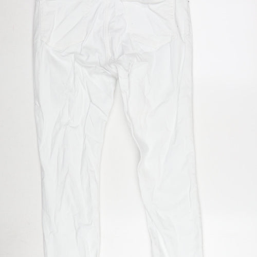 Ralph Lauren Womens White Cotton Blend Skinny Jeans Size 30 in L24.5 in Regular Zip - Polo