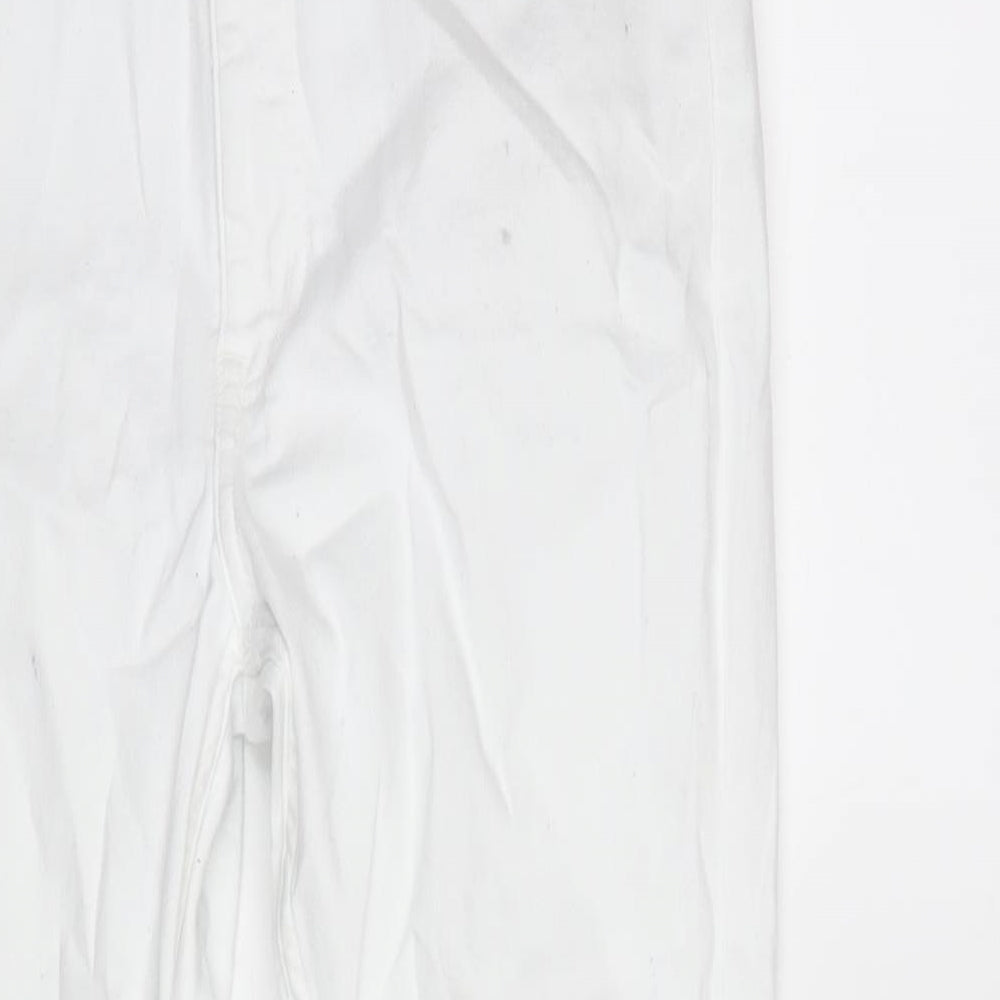 Ralph Lauren Womens White Cotton Blend Skinny Jeans Size 30 in L24.5 in Regular Zip - Polo