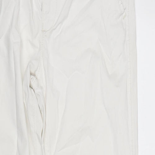 Ambercrombie & Finch Womens Ivory Cotton Straight Jeans Size 32 in L28 in Regular Zip