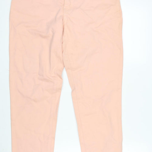 Limted Jeans Womens Pink Cotton Straight Jeans Size 28 in L30.5 in Regular Zip