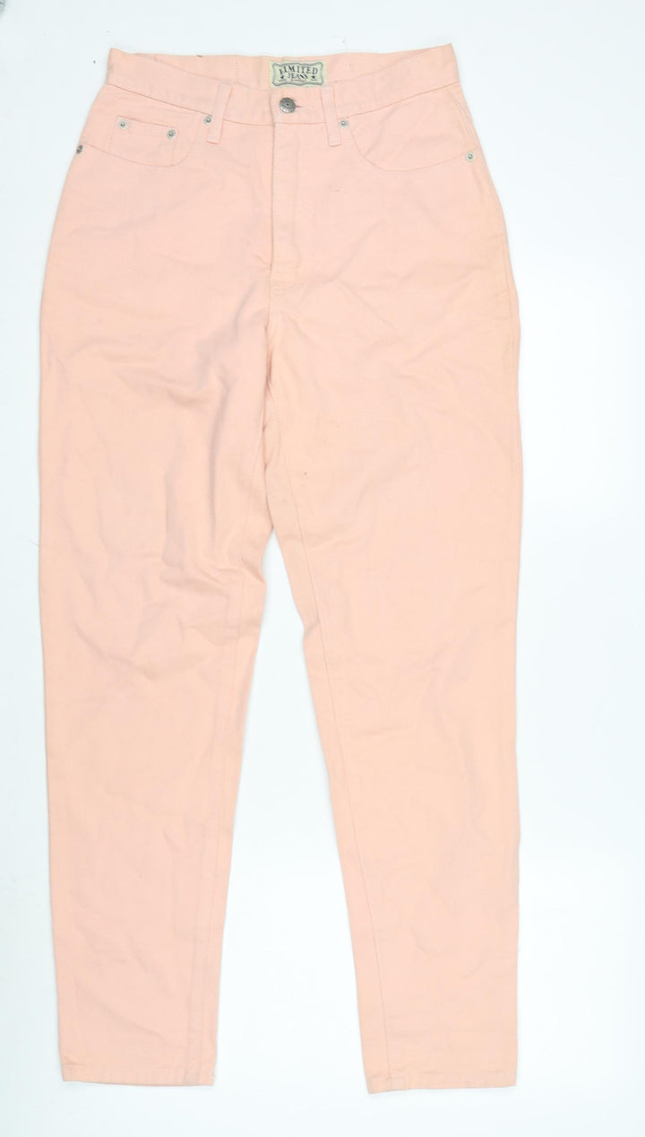 Limted Jeans Womens Pink Cotton Straight Jeans Size 28 in L30.5 in Regular Zip