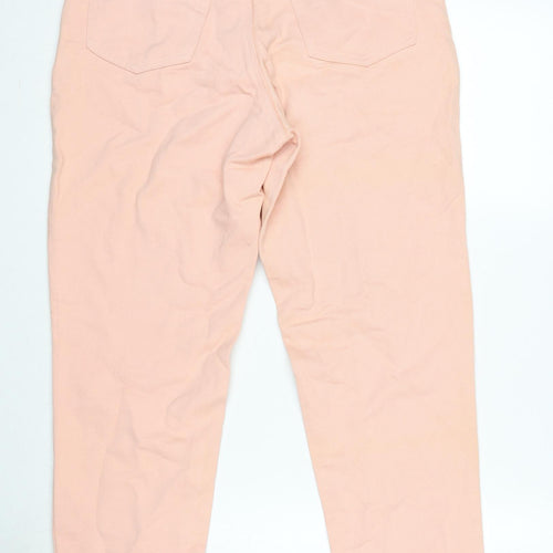 Limted Jeans Womens Pink Cotton Straight Jeans Size 28 in L30.5 in Regular Zip