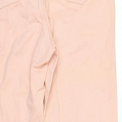 Limted Jeans Womens Pink Cotton Straight Jeans Size 28 in L30.5 in Regular Zip