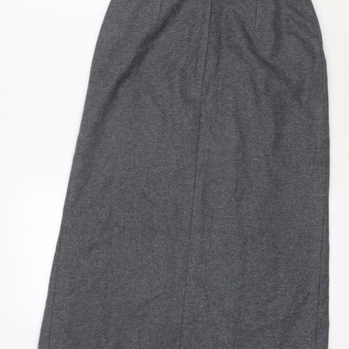 Hyphen Womens Grey Polyester A-Line Skirt Size 10 Zip