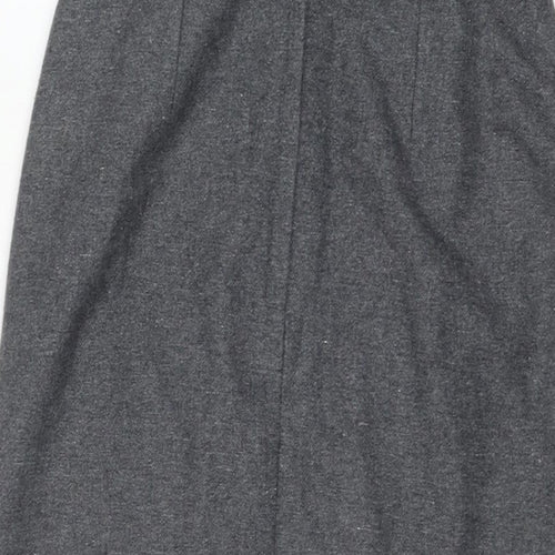 Hyphen Womens Grey Polyester A-Line Skirt Size 10 Zip