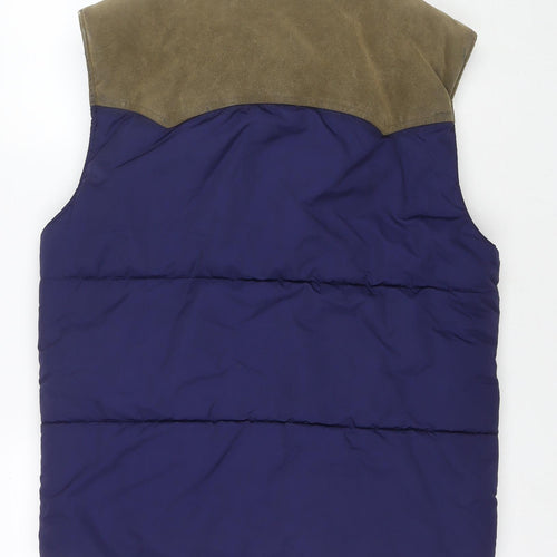 Firetrap Mens Blue Gilet Waistcoat Size XL Zip