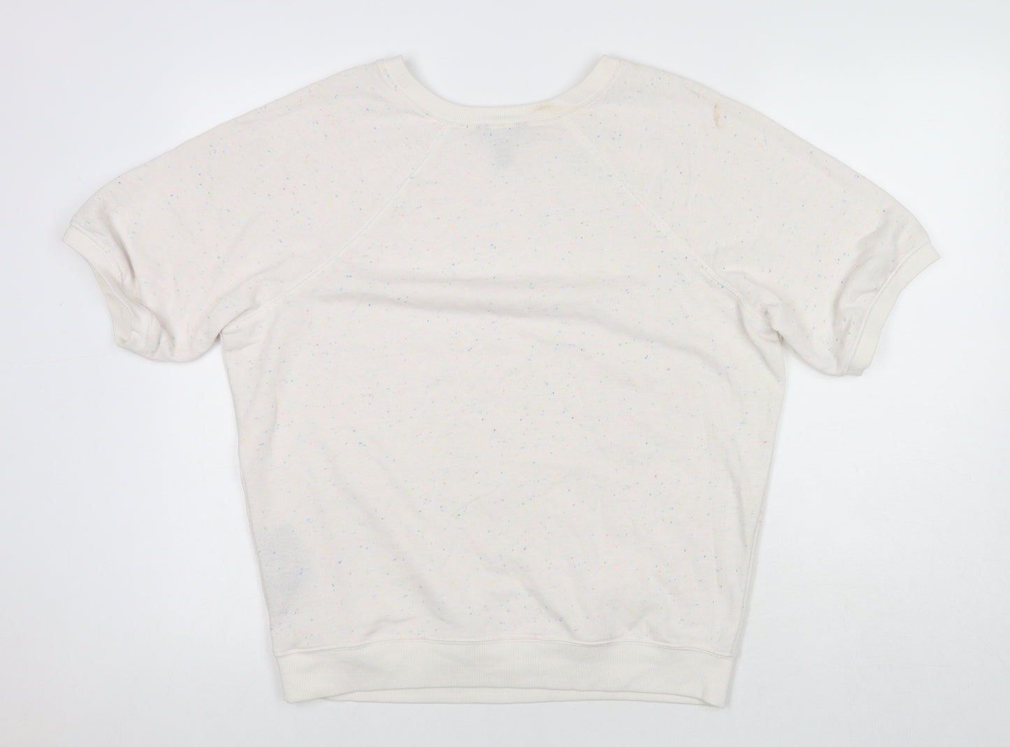 Buffalo by David Bitton Mens White Cotton Pullover Sweatshirt Size M - Spotted Pattern