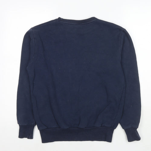 ellesse Womens Blue Cotton Pullover Sweatshirt Size 8 Pullover - Logo