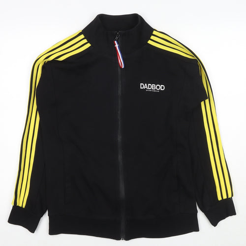 Dadbod Mens Beige Cotton Full Zip Sweatshirt Size M - Logo