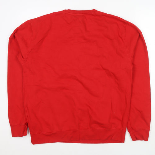 Last Christmas Womens Red Cotton Pullover Sweatshirt Size L Pullover - Last Christmas as a miss again