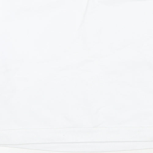 New Look Girls White Cotton Pullover Sweatshirt Size 12-13 Years Pullover - Treat yourself with kidness