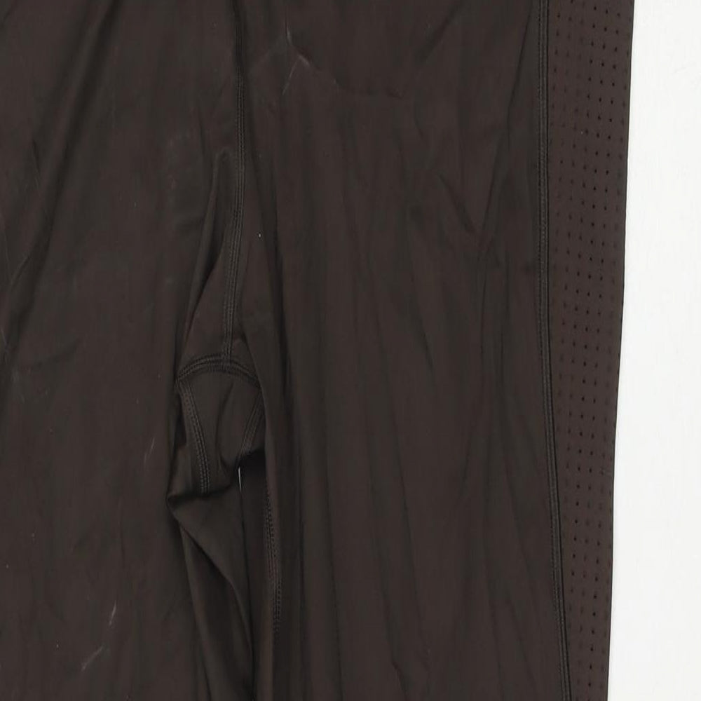 GOODMOVE Womens Brown Polyester Pedal Pusher Leggings Size 20 L25 in Regular Pullover