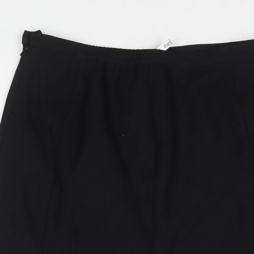 Eastex Womens Black Polyester Trumpet Skirt Size 14 Zip