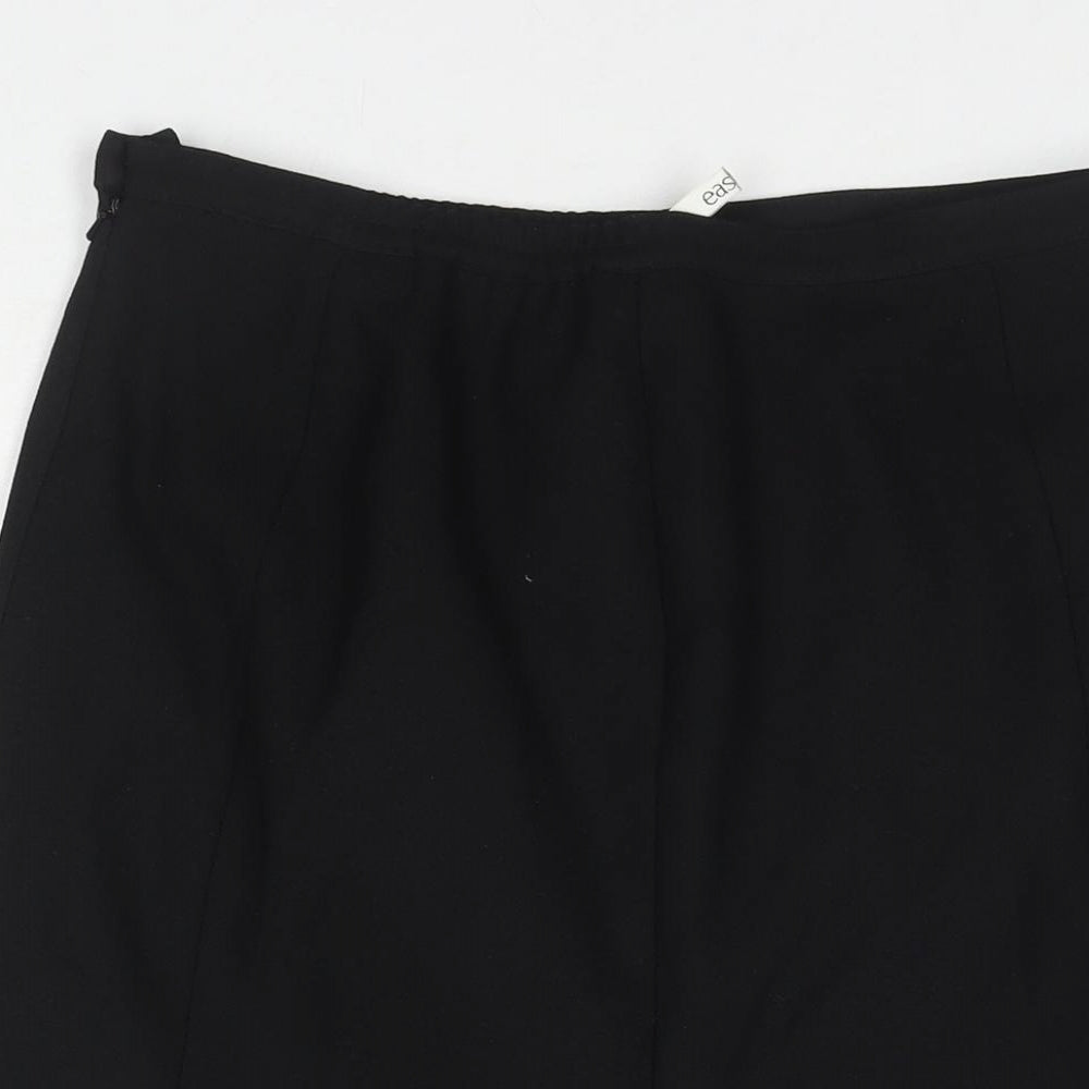 Eastex Womens Black Polyester Trumpet Skirt Size 14 Zip