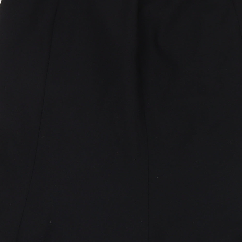 Eastex Womens Black Polyester Trumpet Skirt Size 14 Zip
