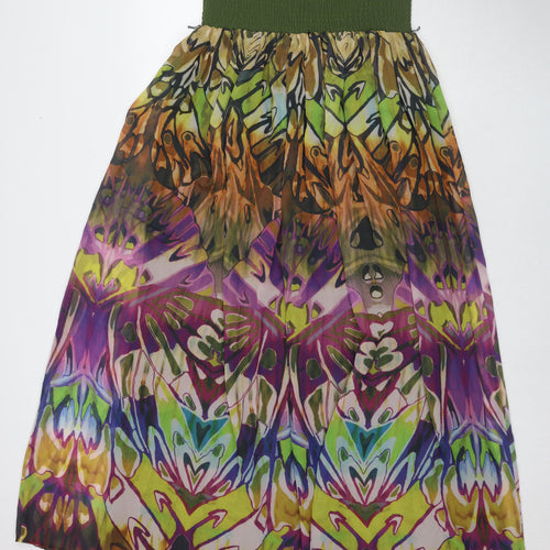 So Fabulous Womens Multicoloured Floral Polyester Maxi Size 14 Square Neck Pullover