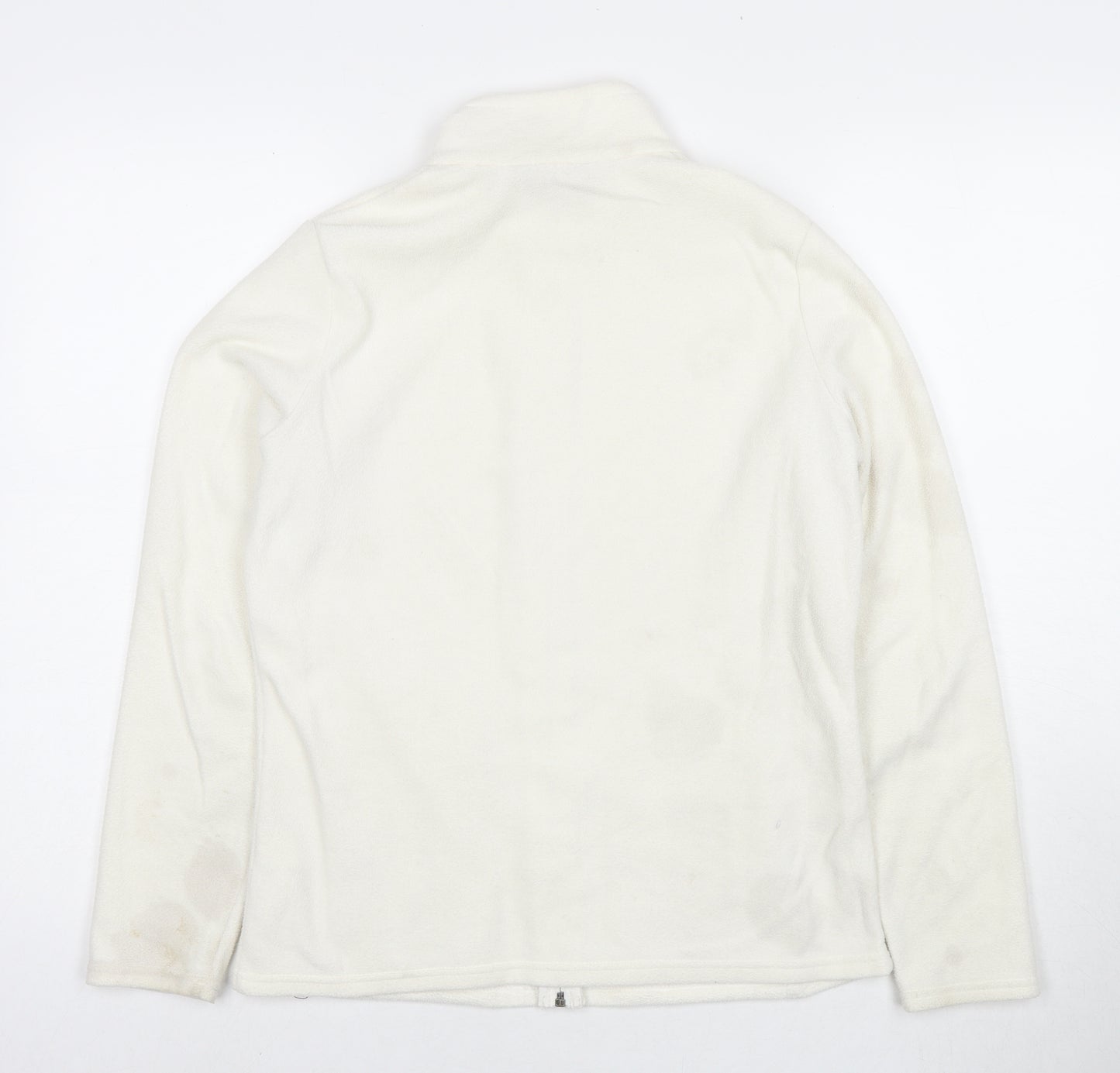 Marks and Spencer Womens White Jacket Size 12 Zip