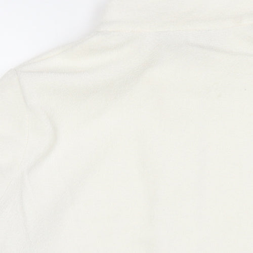 Marks and Spencer Womens White Jacket Size 12 Zip