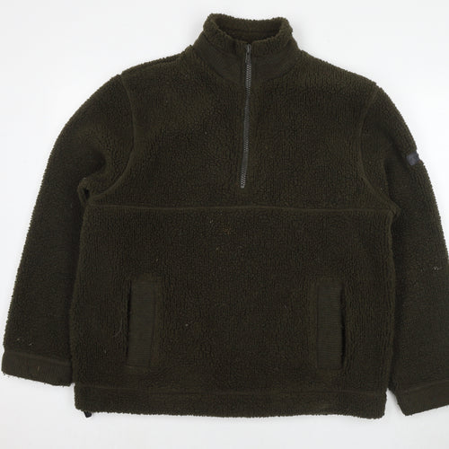 Atlantic Terrain Mens Green Polyester Pullover Sweatshirt Size M