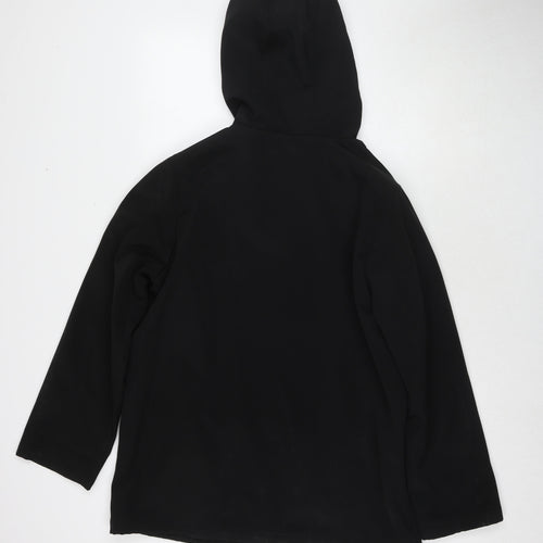 BHS Womens Black Parka Jacket Size 12 Zip
