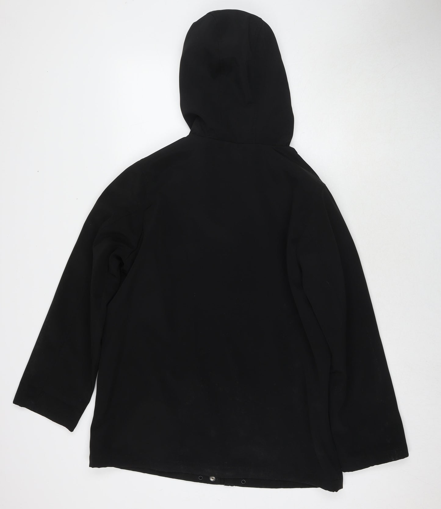 BHS Womens Black Parka Jacket Size 12 Zip