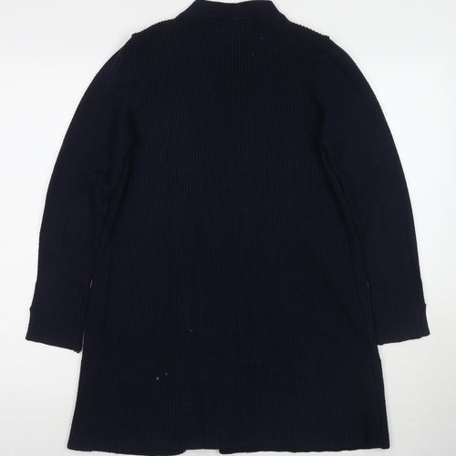 Monsoon Womens Blue V-Neck Viscose Cardigan Jumper Size S