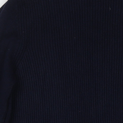 Monsoon Womens Blue V-Neck Viscose Cardigan Jumper Size S