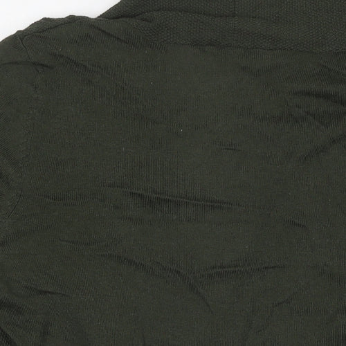 TOM TAILOR Womens Green V-Neck Cotton Cardigan Jumper Size XS