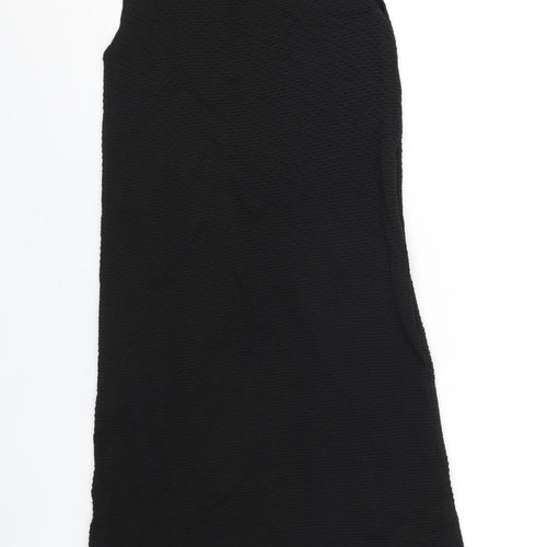 Simple Urban Pieces Womens Black Viscose Tank Dress Size 8 Off the Shoulder Pullover