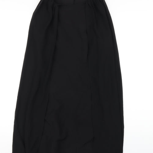 Zara Womens Black Polyester A-Line Size XS Roll Neck Zip