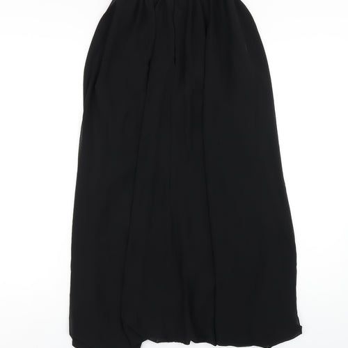 Zara Womens Black Polyester A-Line Size XS Roll Neck Zip