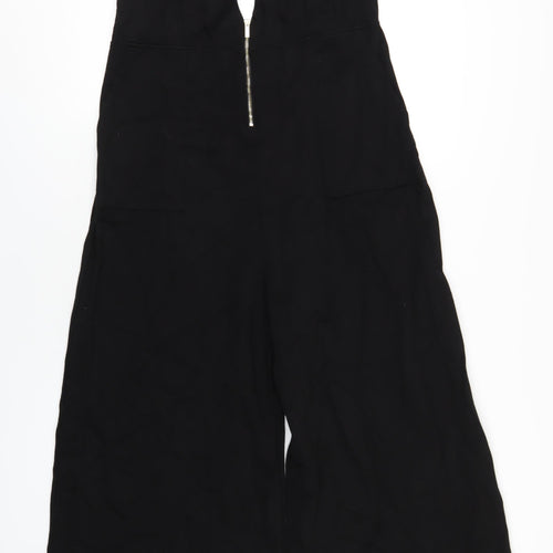 Mint Velvet Womens Black Viscose Jumpsuit One-Piece Size 14 L29 in Zip