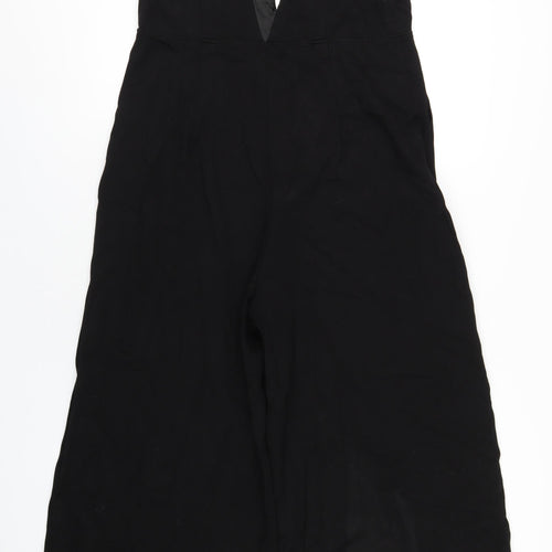 Mint Velvet Womens Black Viscose Jumpsuit One-Piece Size 14 L29 in Zip