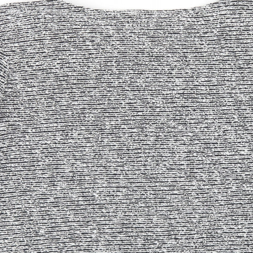 Red Herring Womens Grey Cotton Basic T-Shirt Size 10 Round Neck