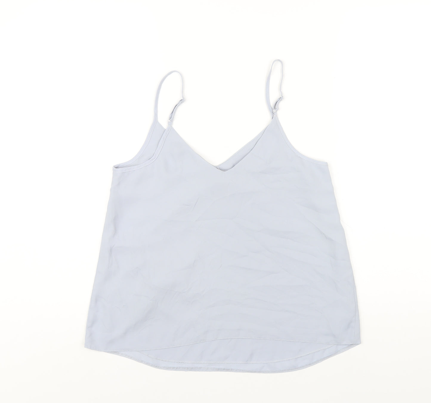 ASOS Womens Blue Polyester Camisole T-Shirt Size 8 V-Neck
