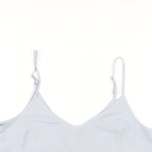 ASOS Womens Blue Polyester Camisole T-Shirt Size 8 V-Neck